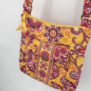 Retired Vera Bradley Bali Gold Crossbody Bag